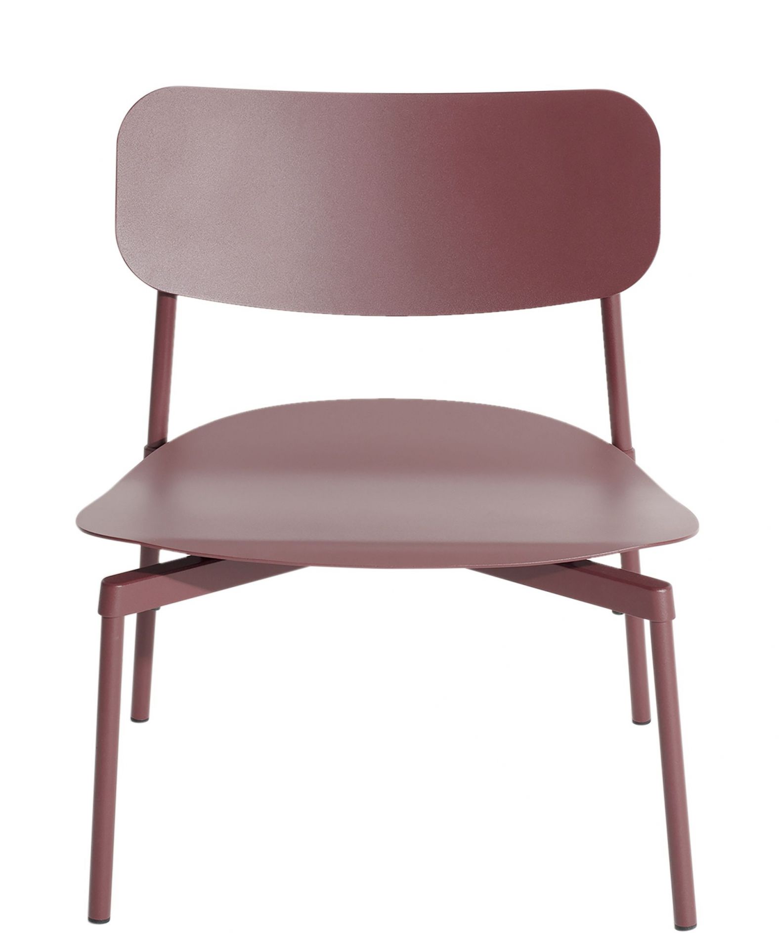 Fromme Lounge Chair Sessel von Petite Friture in Braunrot, moderner Design Sessel für Wohnzimmer.