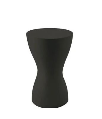 Schwarzer TOKYO-POP Tisch von Driade, moderner Beistelltisch in Sanduhrform für Wohnzimmer und Garten.