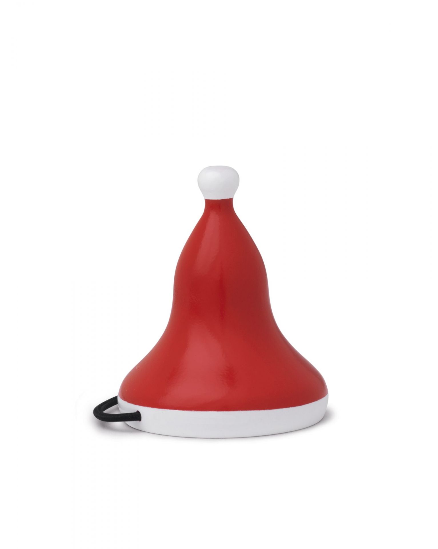 Weihnachtsmütze für Kay Bojesen Affe klein, rote Nikolausmütze mit weißem Rand und Bommel.