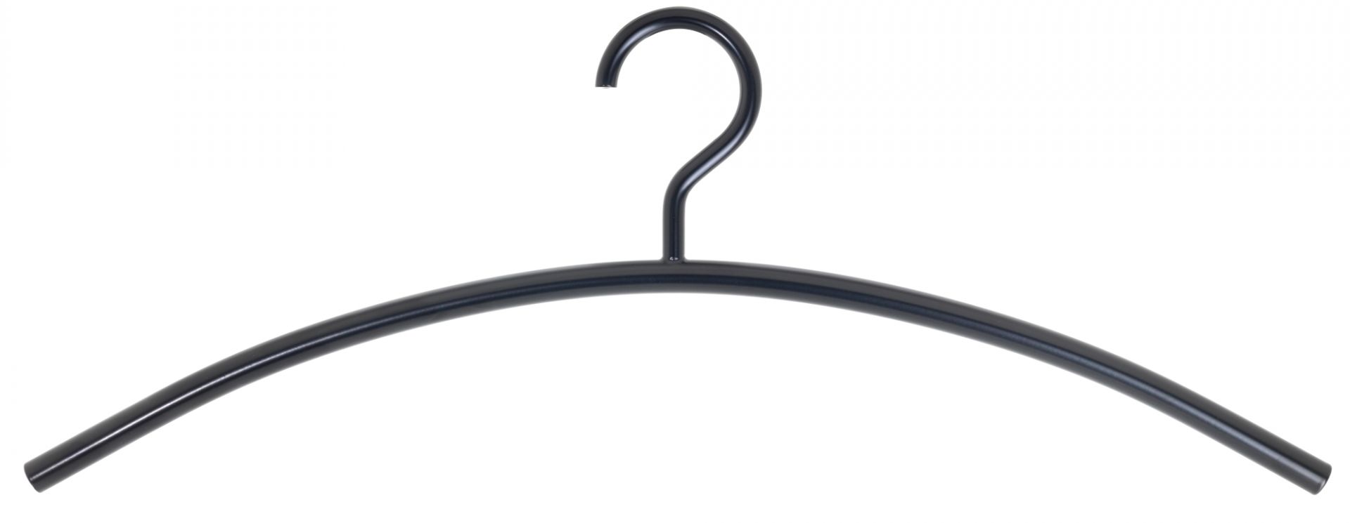 Schwarzer Kleiderbügel "Rack" von Schönbuch, minimalistisches Design für Garderobe und Kleiderschrank.