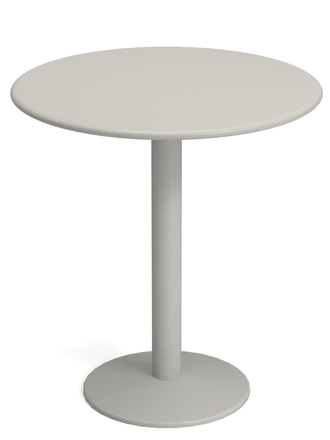 Emu Thor Round Table, runder Gartentisch in Taupe, ideal für den Außenbereich.