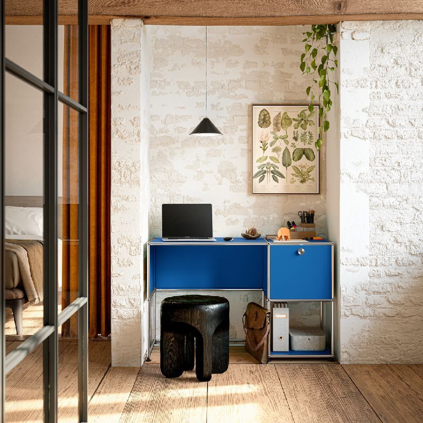 USM Haller-bureau B21 puur wit