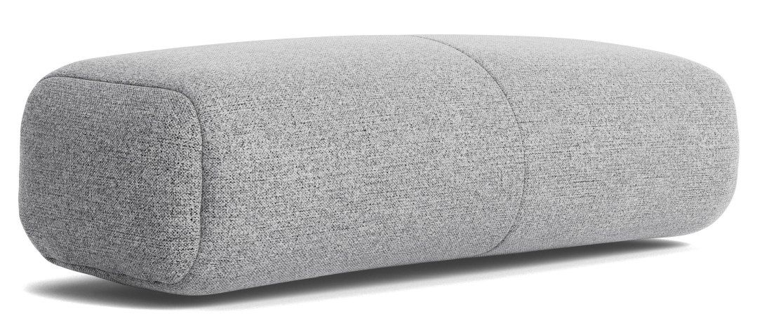 Nahaufnahme des grauen Cushion Kissens für das Quilton Lift Daybed von Hay, modernes Design.