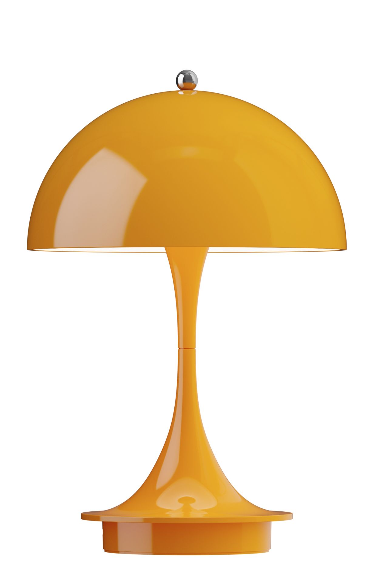 Panthella Portable Tischleuchte in Orange von Louis Poulsen für Innen und Außen.
