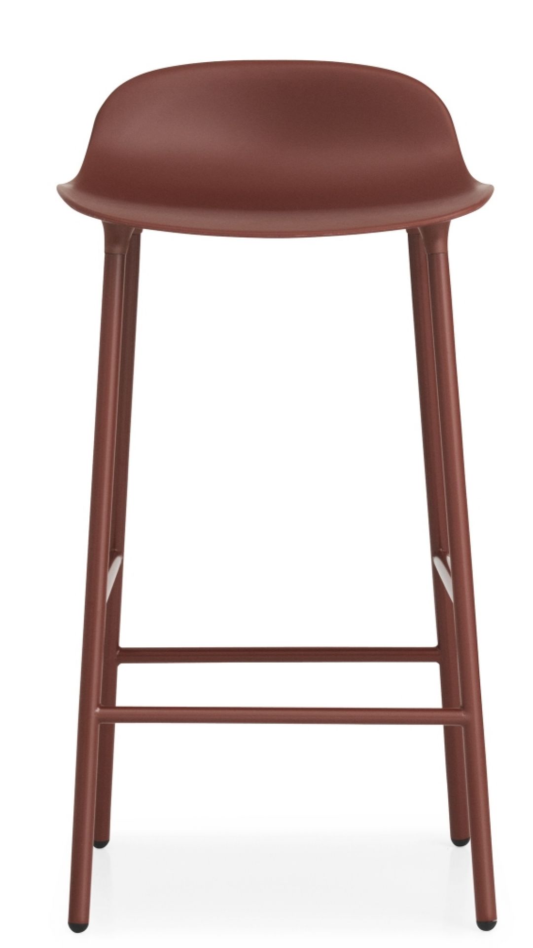 Normann Copenhagen Form Barhocker H 65 cm aus Stahl in Braun, moderne Sitzgelegenheit für Küche und Bar.