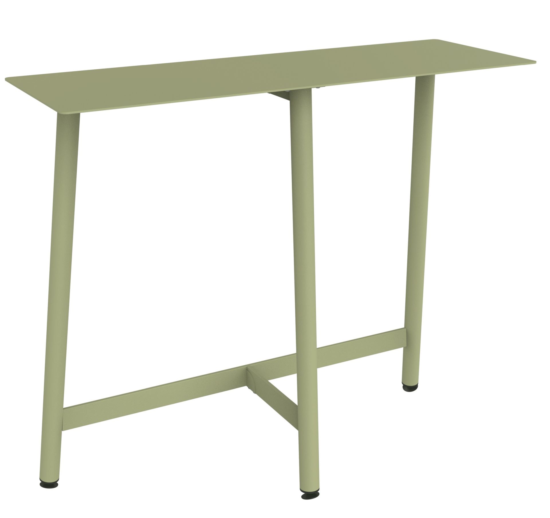 Bolder Theke Outdoor von Fermob in sanftem Grün, minimalistisches Design für Garten und Terrasse.