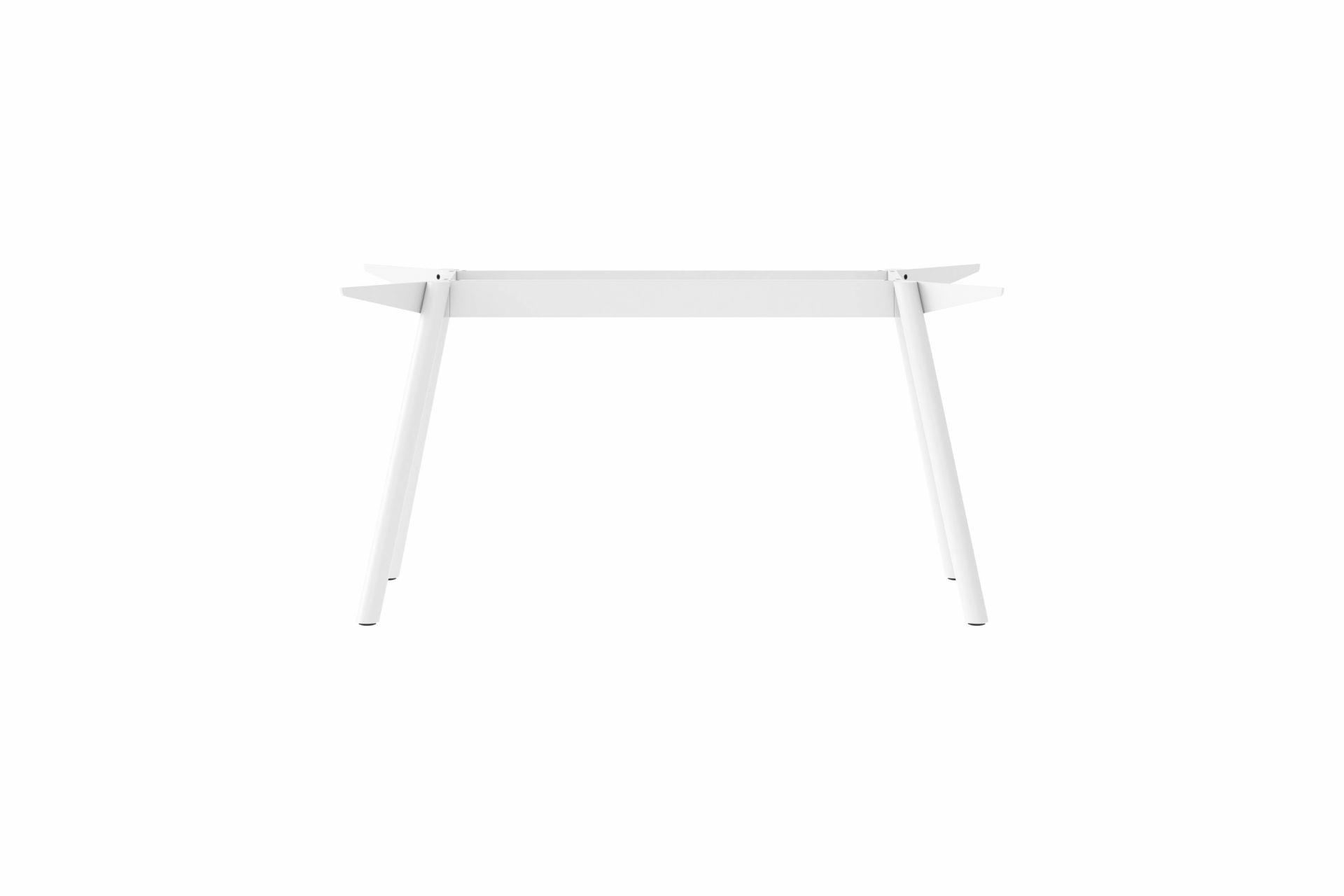 Weißes Masa Tischgestell aus Stahl von New Tendency, minimalistisches Design für Esstische und Schreibtische.