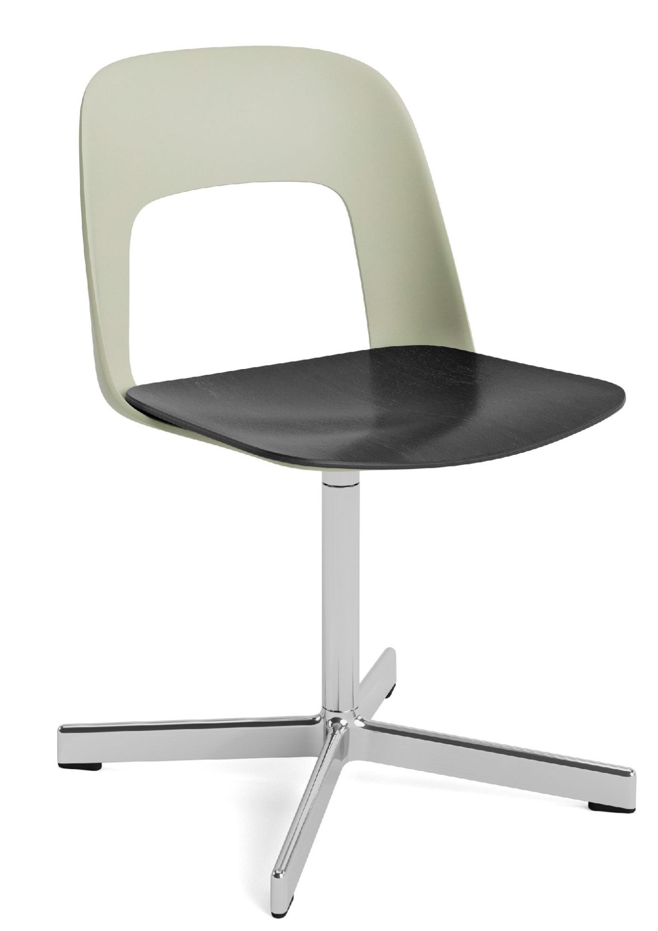 Layout Side Chair 132 stoel met vierpotig draaivoet Hay