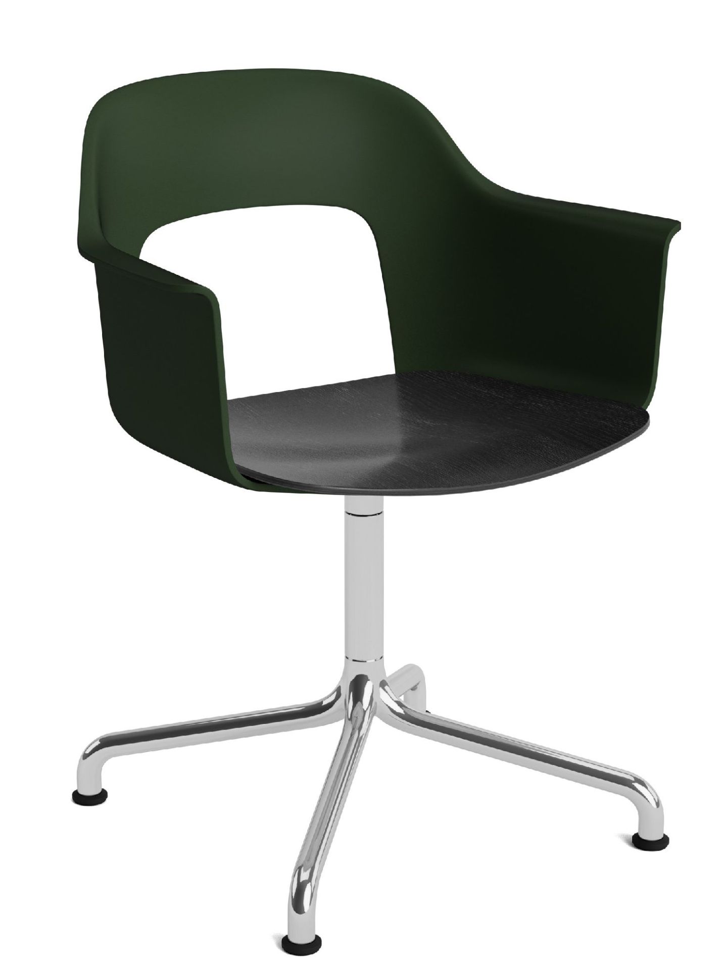 Layout Armchair 252 Fauteuil met 4-sterrenvoet, draaivoet met gebogen kruis Hay