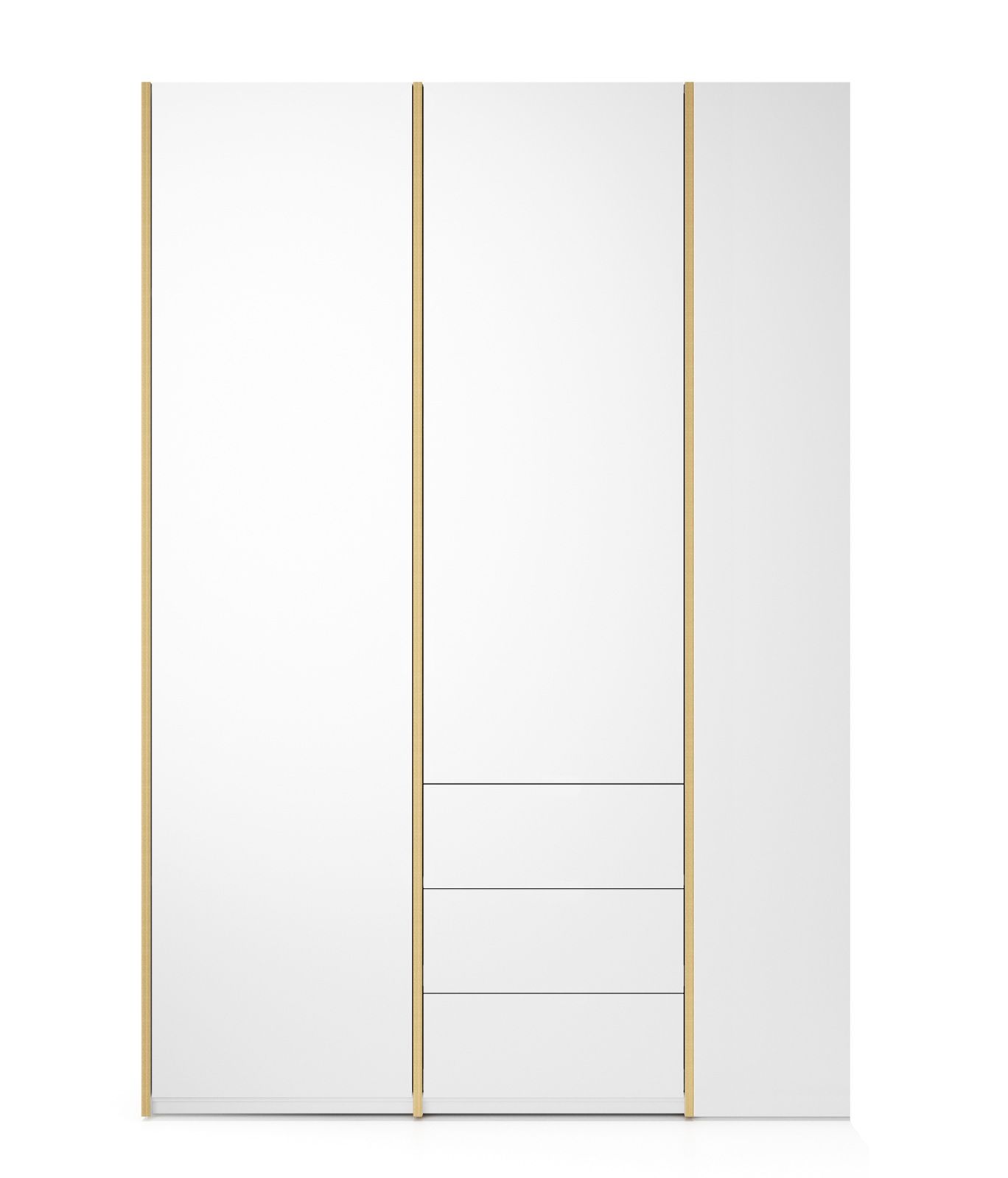MODULAR PLUS-kastcombinatie met aanbouwrek rechts en 3 laden van Müller Möbelwerkstätten