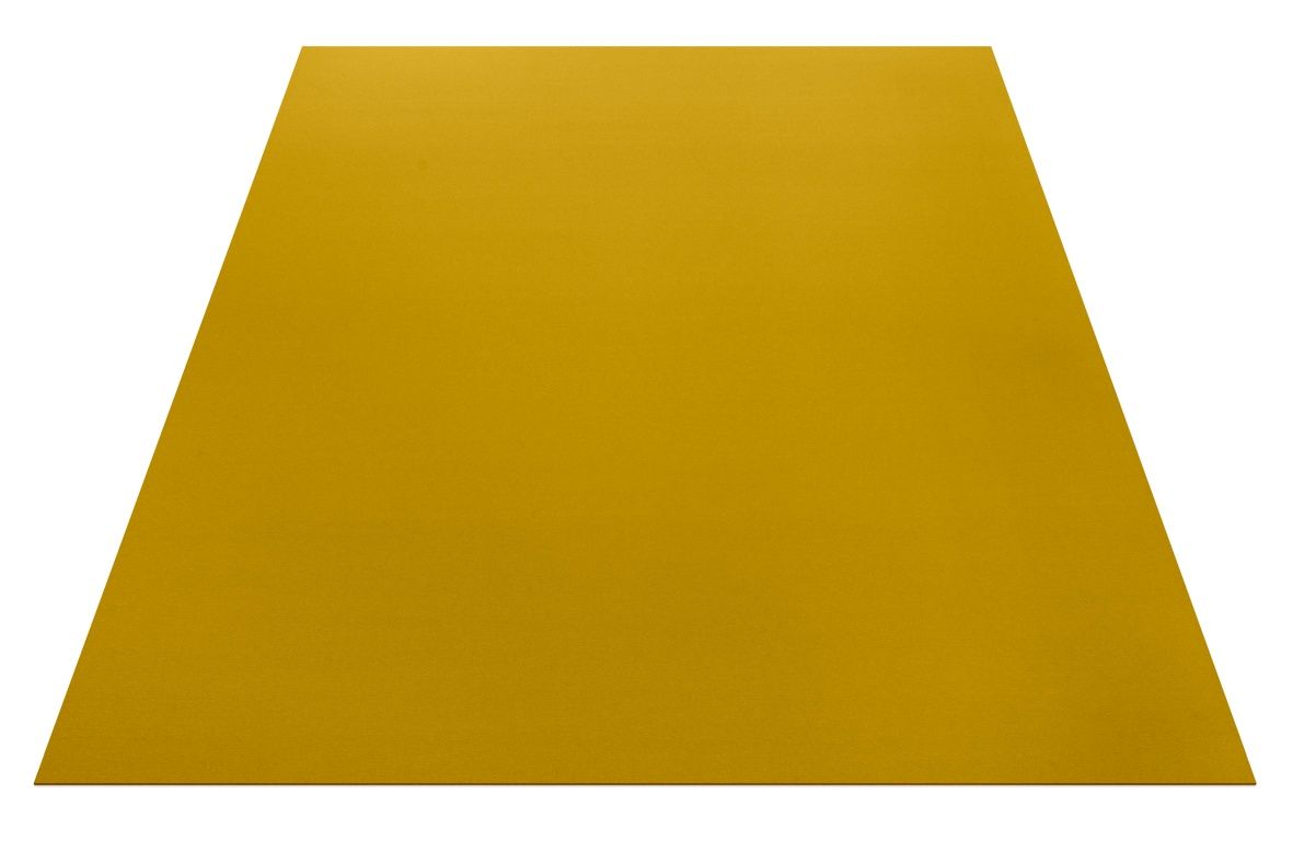 Goldener, rechteckiger Teppich von Hey-Sign by BWF Group, ideal als moderner Bodenbelag und stilvolle Wohnraumdekoration.