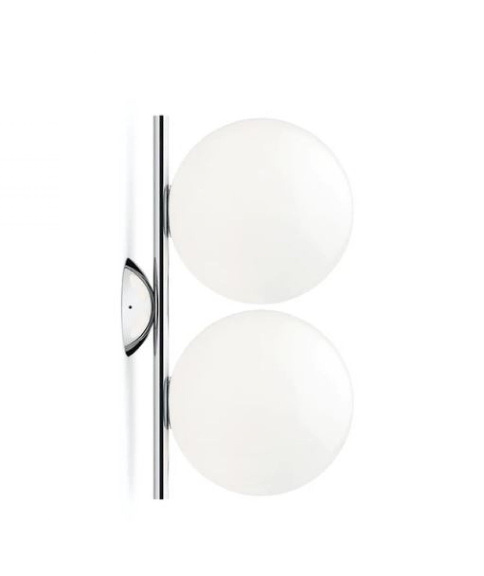 IC Lights C/W1 dubbele wand- en plafondlamp Flos chroom