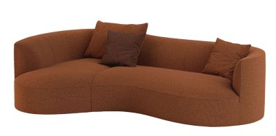 Siwa middelgrote bank met chaise longue Cor