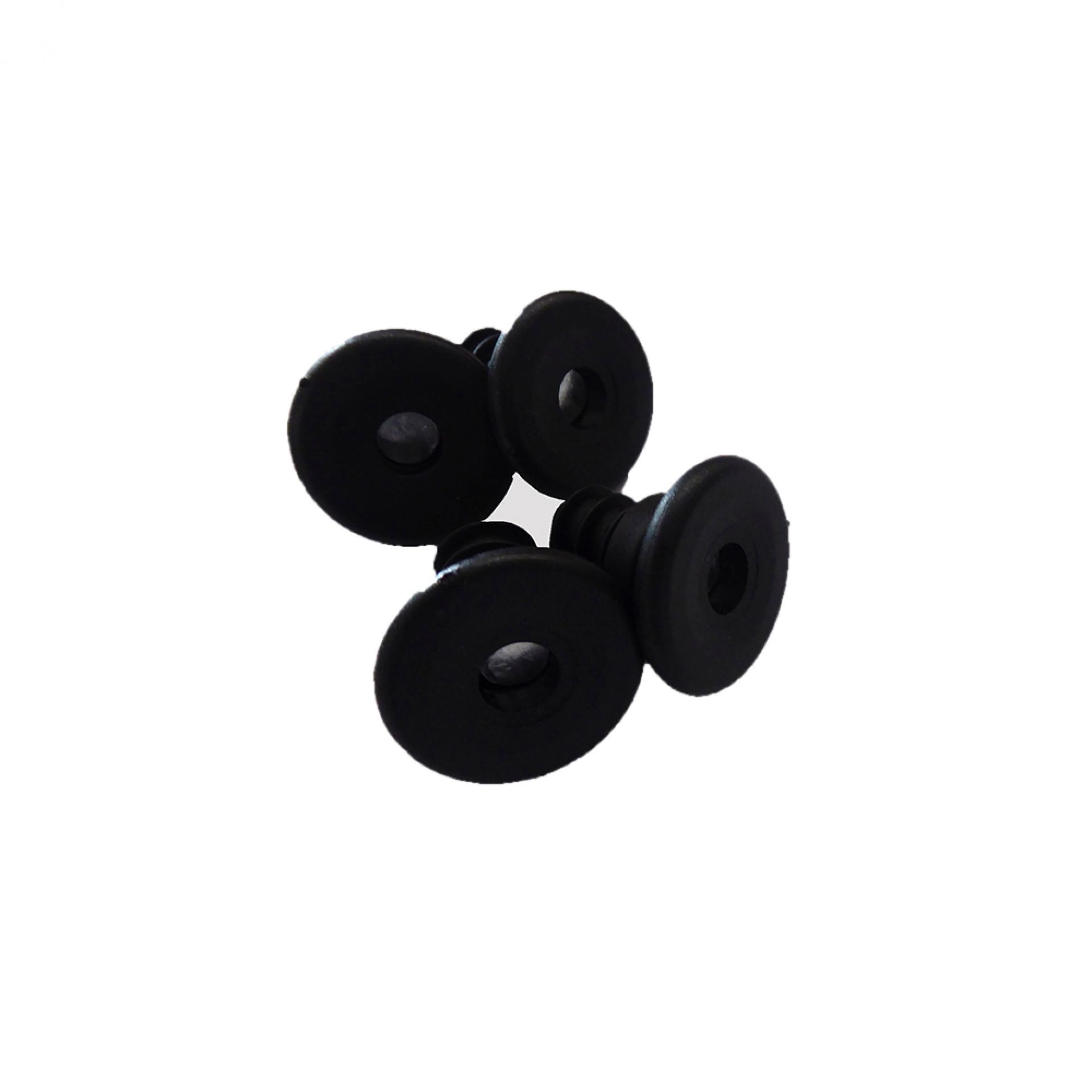 Schwarze Kunststoffgleiter für Eames Plastic Chair (DSX, DAX, DKX, DAL) Stuhlbeine, Möbelgleiter.