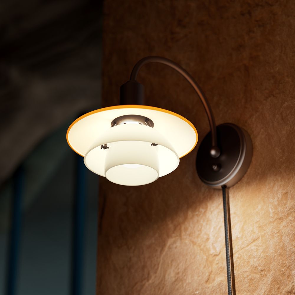 PH 2/2 Wandlamp CENTENARY EDITION Amber/Opaalwit Louis Poulsen
