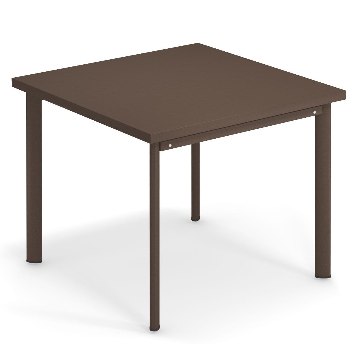 Quadratischer, brauner Star Tisch Outdoor von Emu, ideal für Garten, Terrasse oder Balkon.