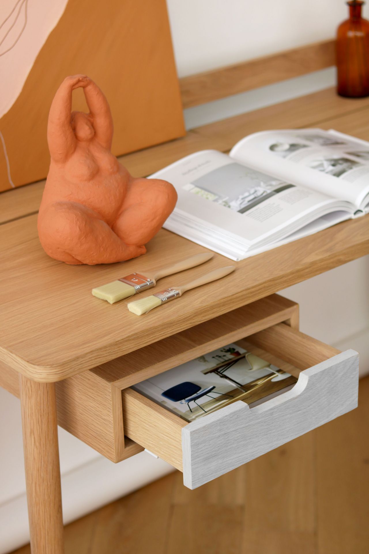Honoré-bureau van eikenhout van Hartô