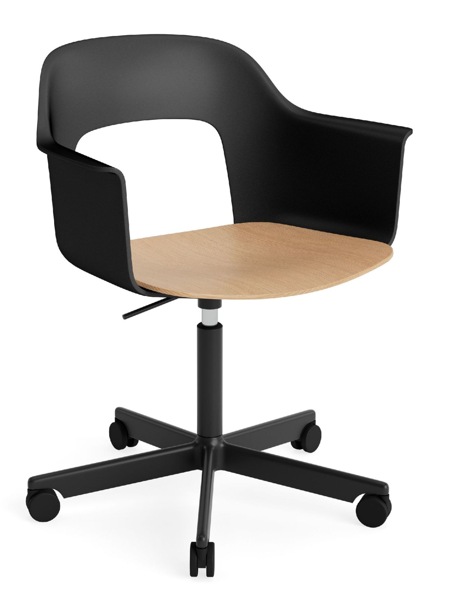 Layout Armchair 242 Fauteuil met 4-sterrenvoet, gasveer en draaifunctie Hay