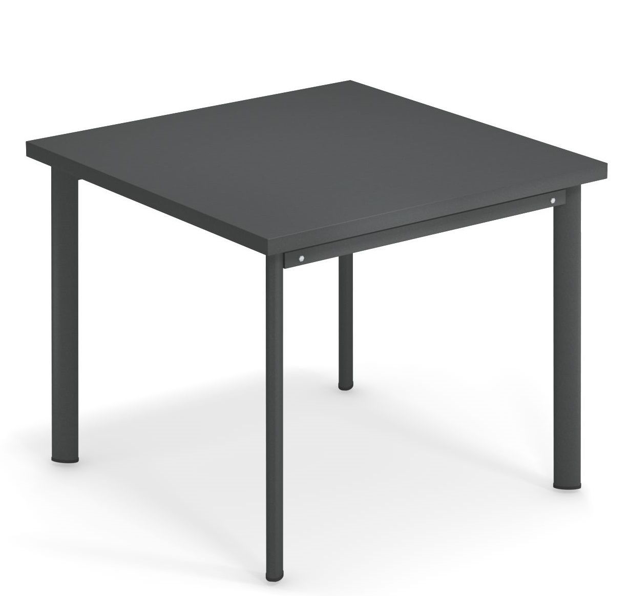 Grauer, quadratischer Star Tisch Outdoor von Emu, ideal für Garten, Terrasse oder Balkon.