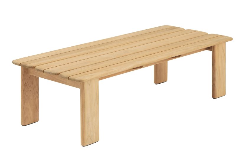 Assemble salontafel 135 x 55 cm, teak, voor buiten, Muuto  