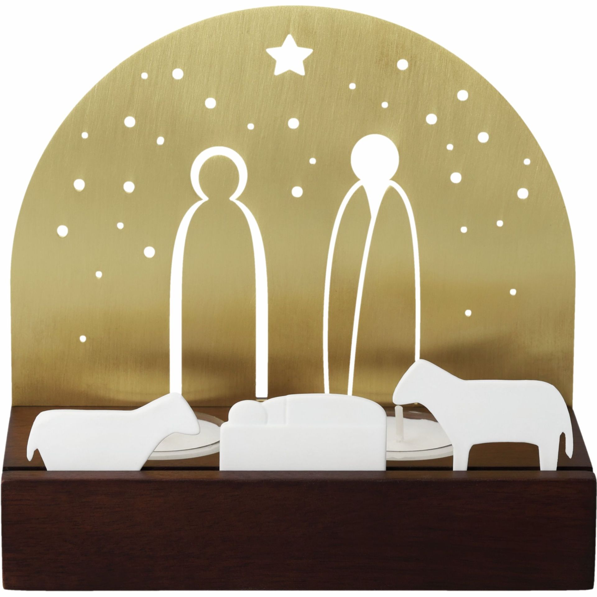 Licht object Kerststal Wielen