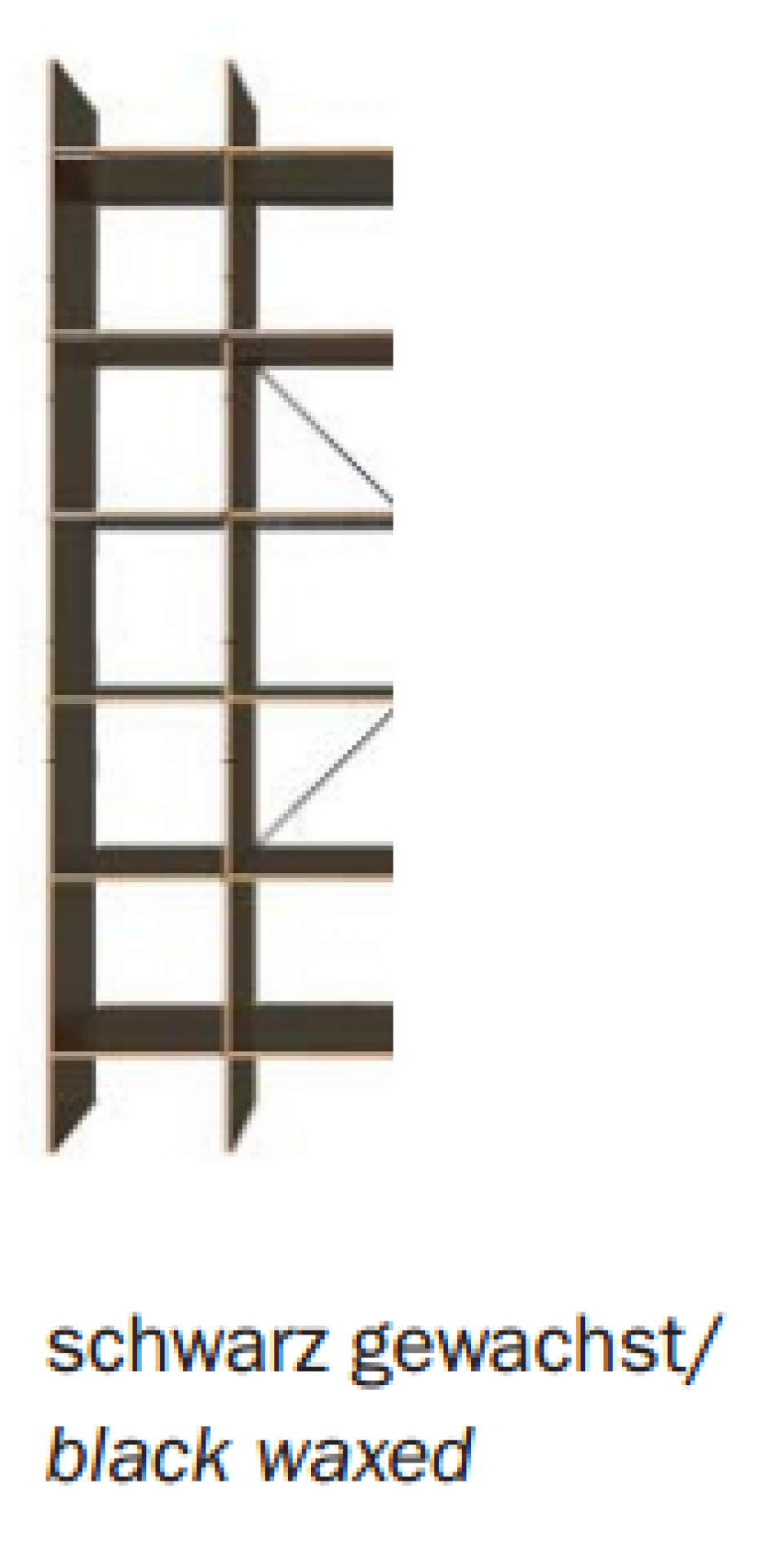 Schwarzes FNP Regal von Nils Holger Moormann, modernes Design mit offenen Fächern und minimalistischer Optik.