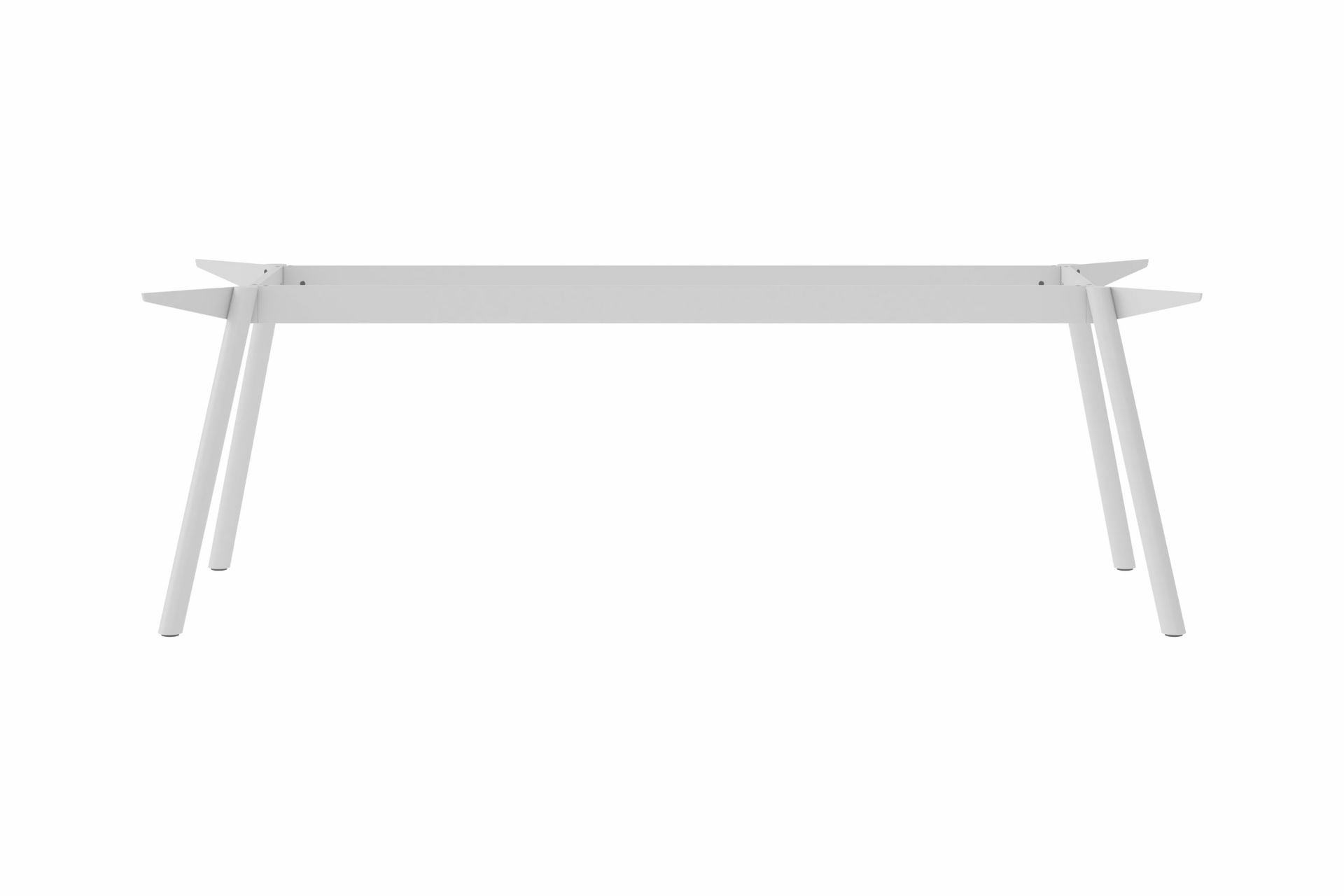 Weißes Masa Tischgestell aus Stahl von New Tendency, minimalistisches Design für Esstische und Schreibtische.