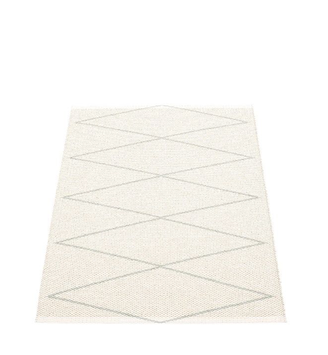 Pappelina Max Kunststoffteppich in Salbei, 70x100 cm, mit Rautenmuster, ideal für drinnen und draußen.