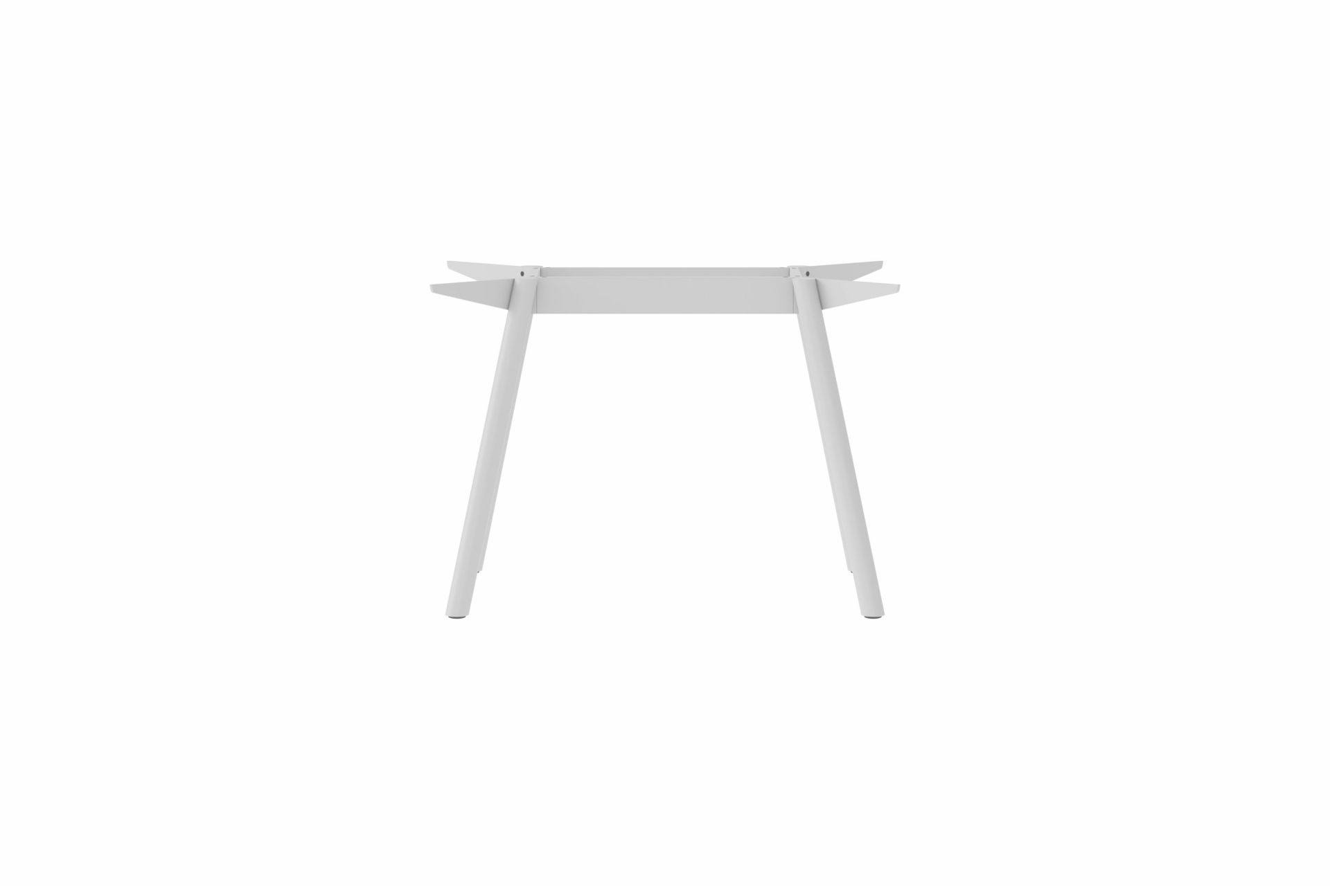 Weißes Masa Tischgestell aus Stahl von New Tendency, minimalistisches Design für Esstische und Konferenztische.