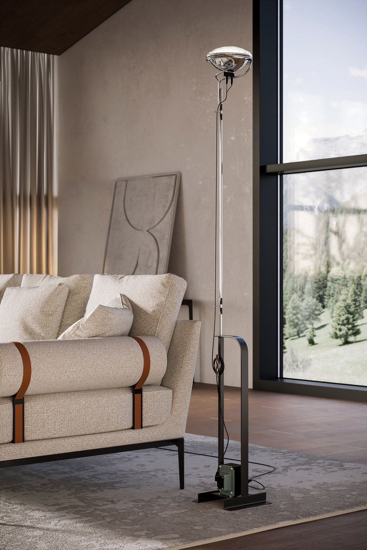 Toio staande lamp van Flos voor indirect licht - Diverse kleuren