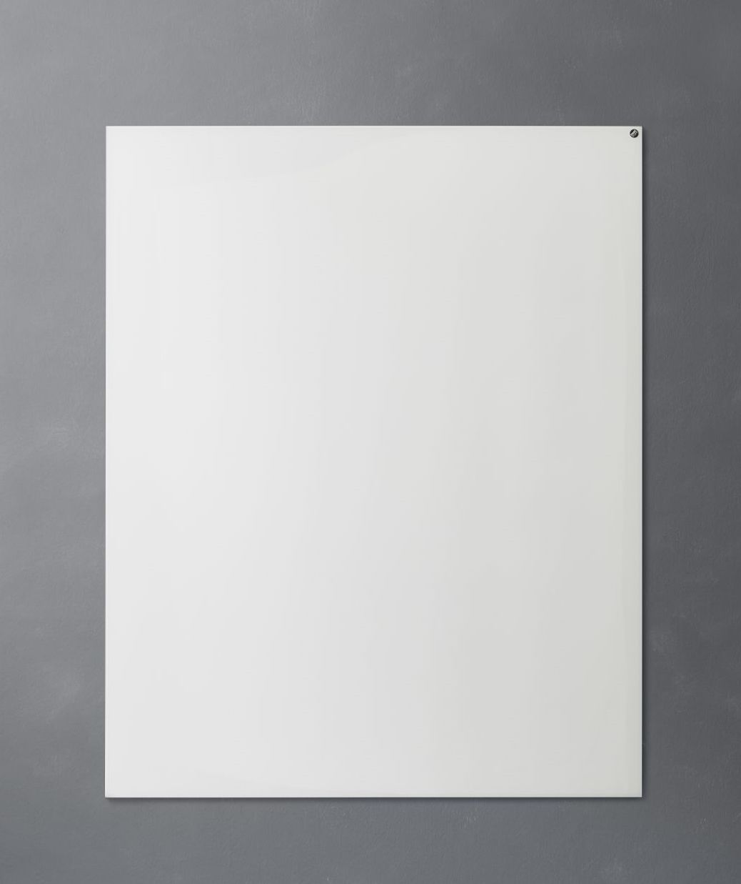 Chat Board Elements: Weiße, magnetische Glastafel zur Wandmontage, ideal für Büro und Homeoffice.