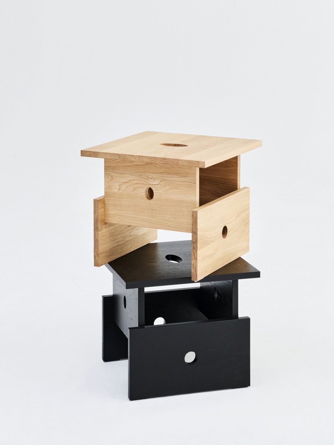 Wood Box salontafel Hay eikenhout zwart, lak op waterbasis