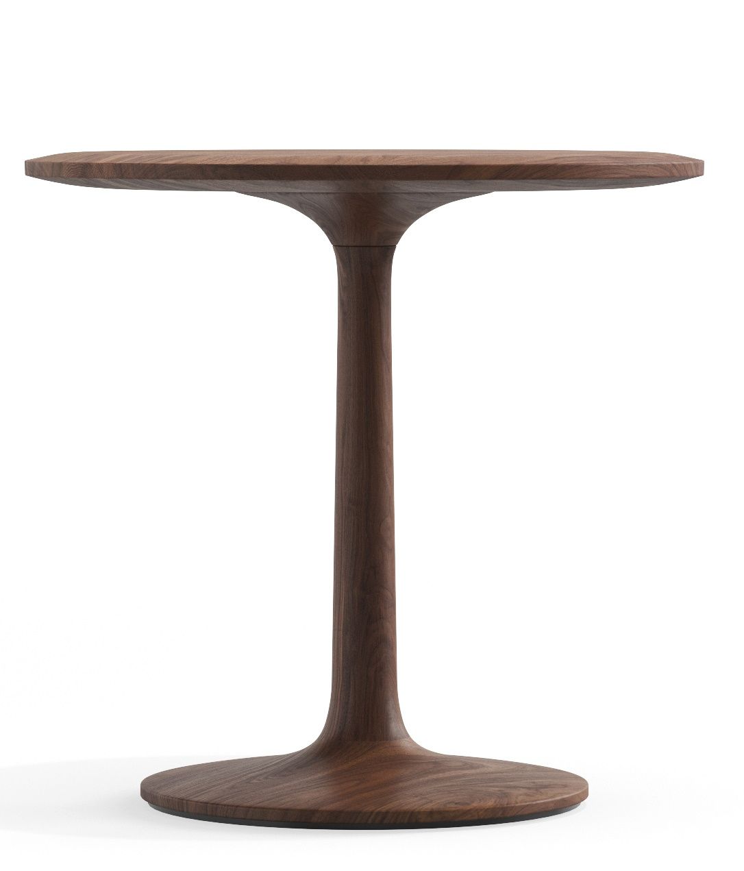 Eleganter Turntable Couchtisch aus Holz, ideal als Beistelltisch für Wohnzimmer und Wartebereiche.