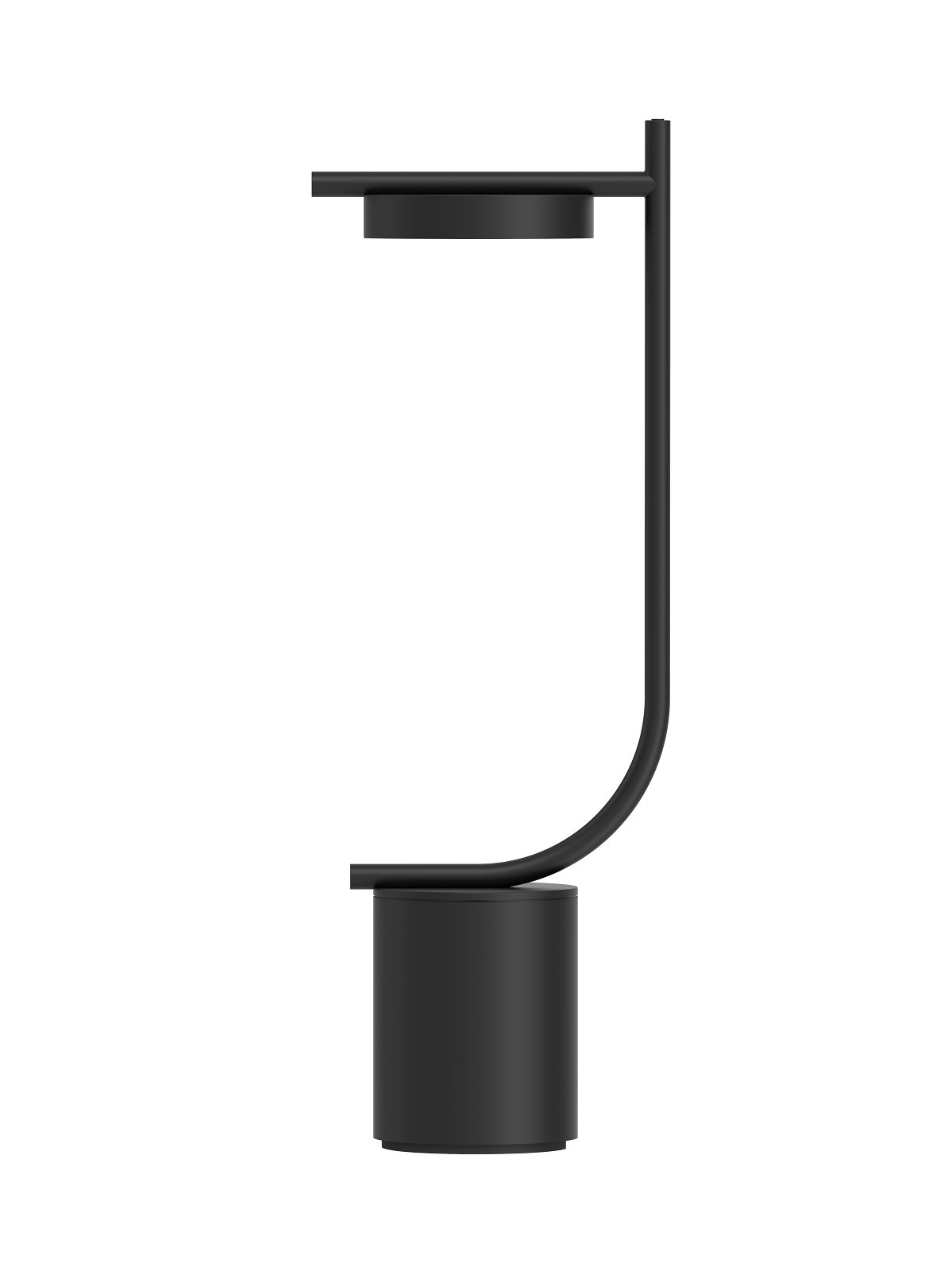 Schwarze Igram Akku Tischleuchte von Grupa mit minimalistischem Design für den Innenbereich.