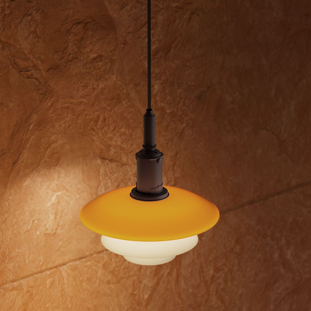 PH 3/3 Hanglamp Centenary Edition Amber/Opal White Louis Poulsen