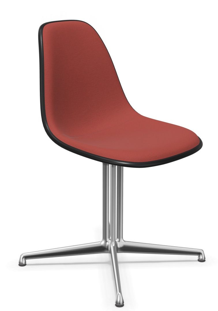 Eames Plastic Side Chair DSL RE stoel, volledig gestoffeerd, Vitra
