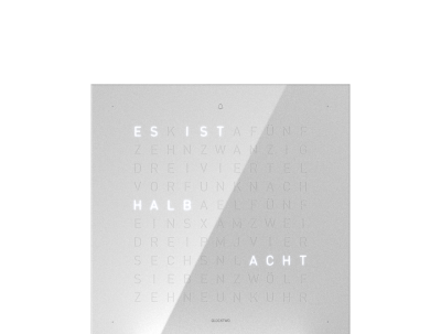Voorpagina voor Earth 13.5 Tafelklok Duits QLOCKTWO