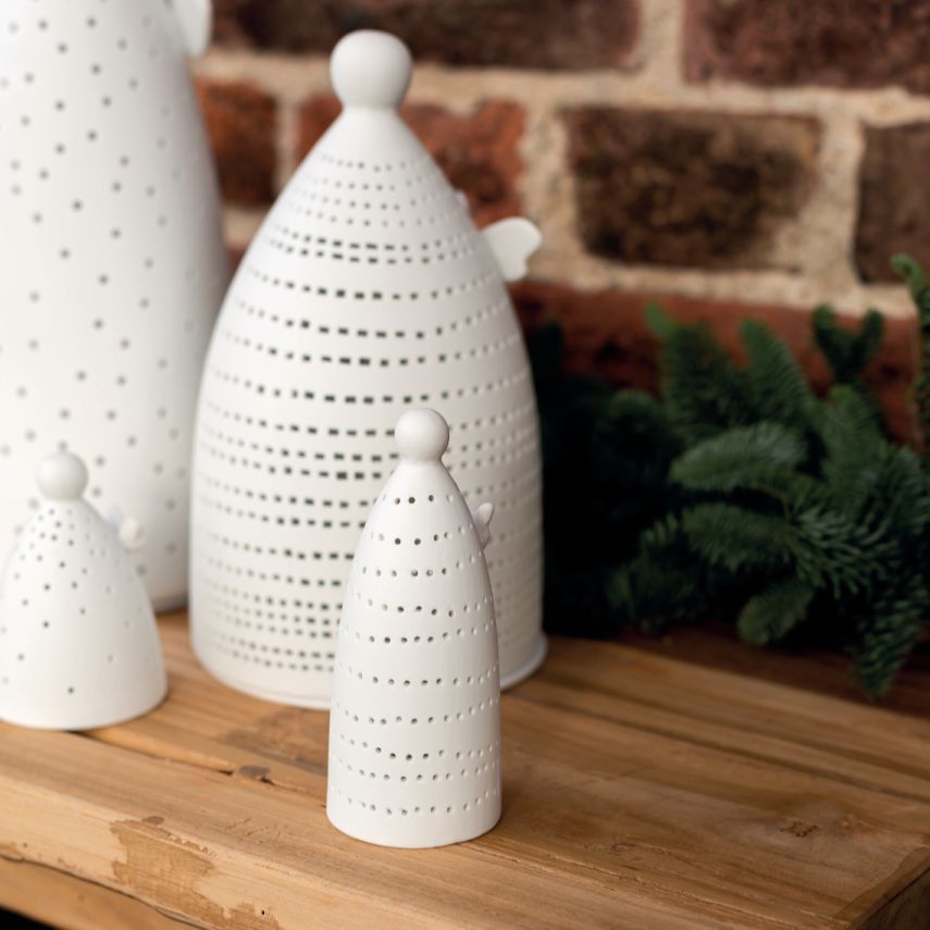 Mini LED-lampje in engeldesign met 2 wielen