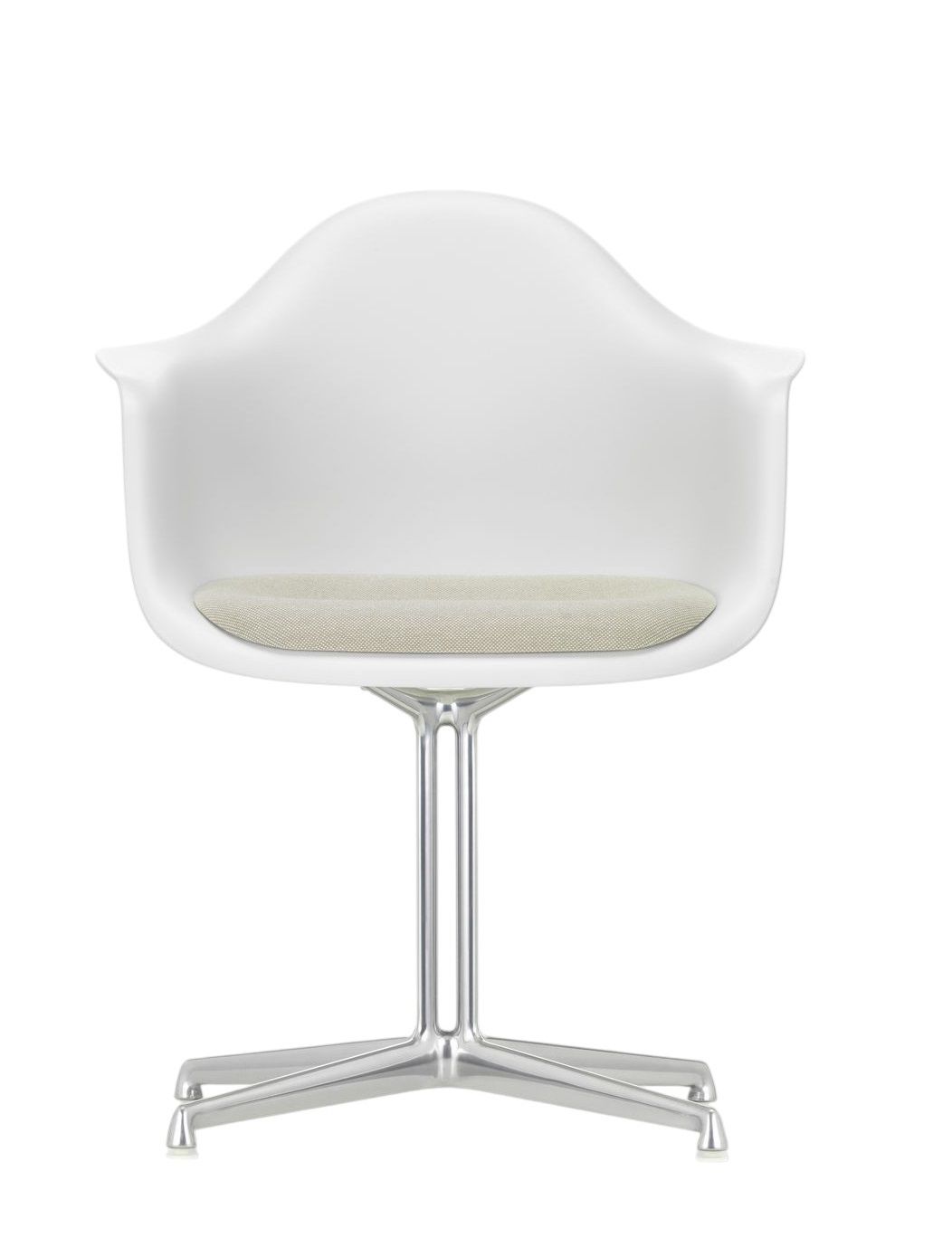 Eames Plastic Arm Chair DAL met zitkussen van Vitra