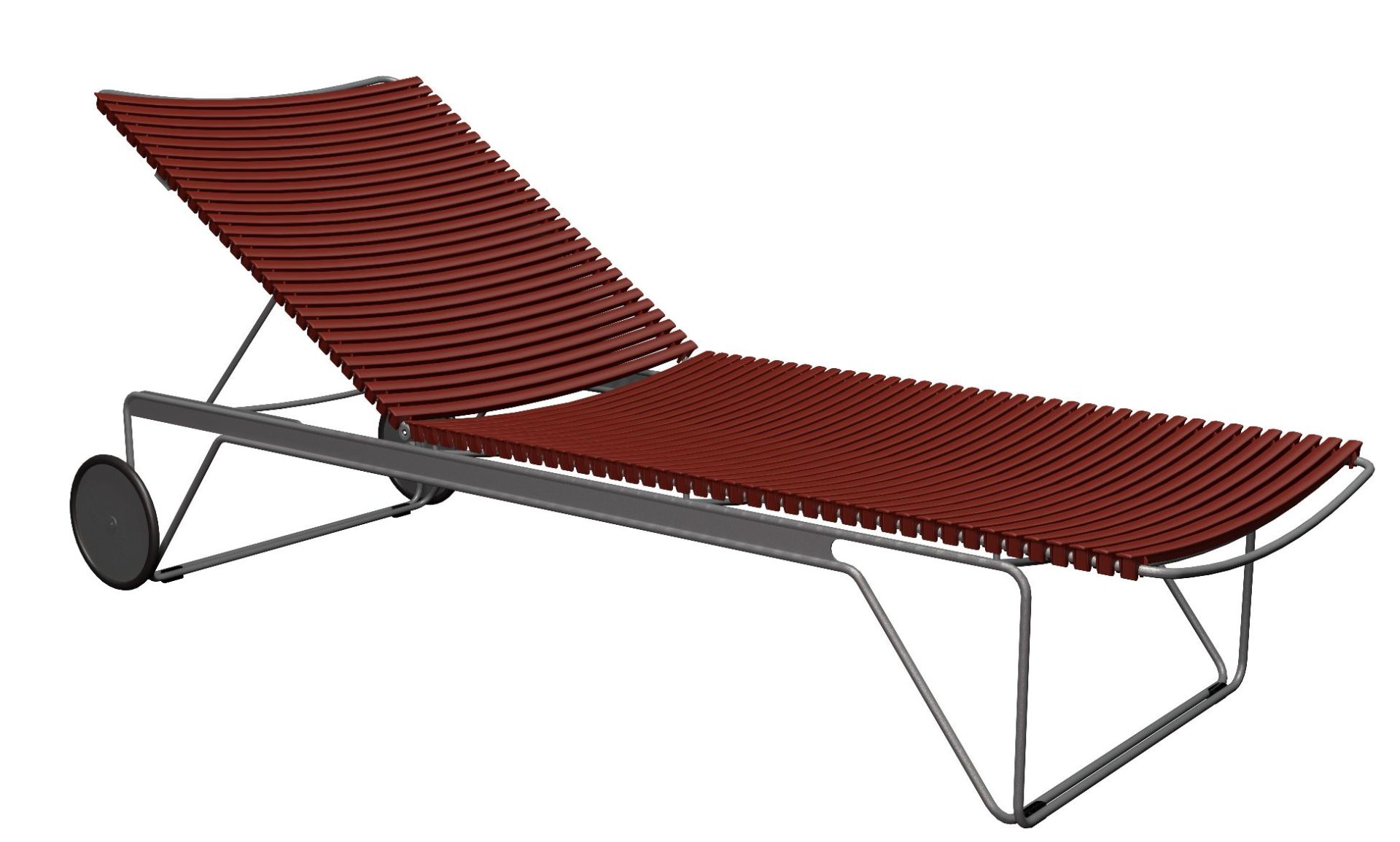 Click verstelbare chaise longue voor buiten Houe