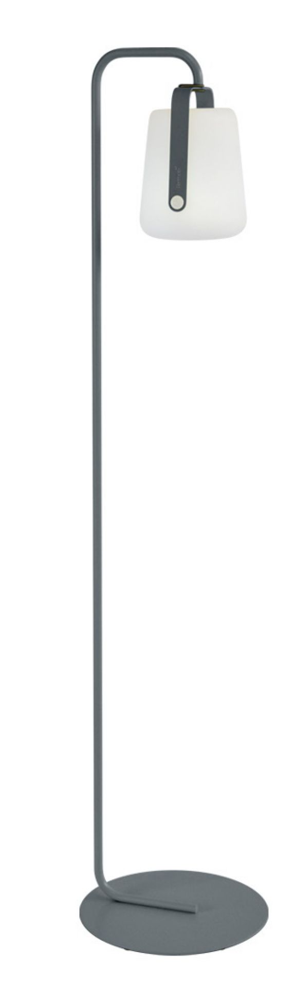 Grauer Standfuß für Fermob Balad Leuchte, Bodenleuchte, Lampenfuß aus Metall, modernes Design.
