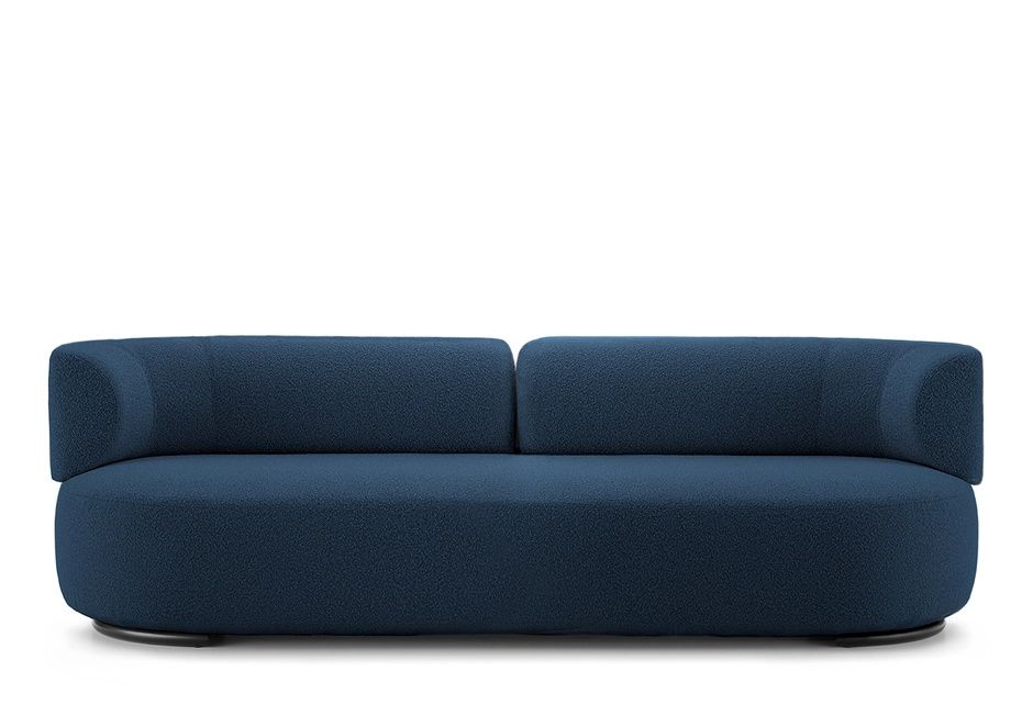 K-Wait-bank Bouclé Blauw Kartell