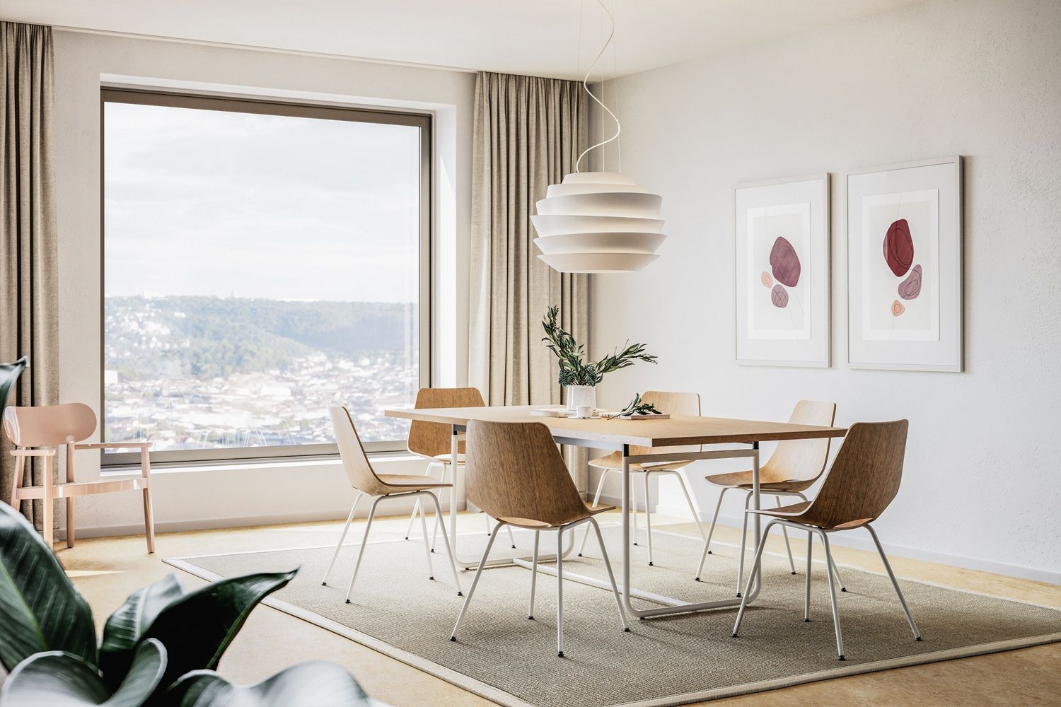 JS. Thonet by Jil Sander S 1070 / S1070 vergadertafel Thonet