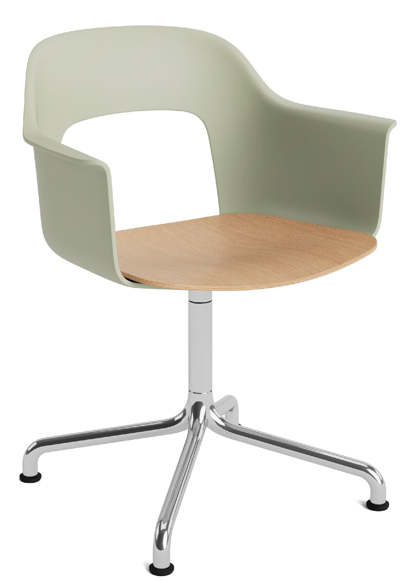 Layout Armchair 252 Fauteuil met 4-sterrenvoet, draaivoet met gebogen kruis Hay