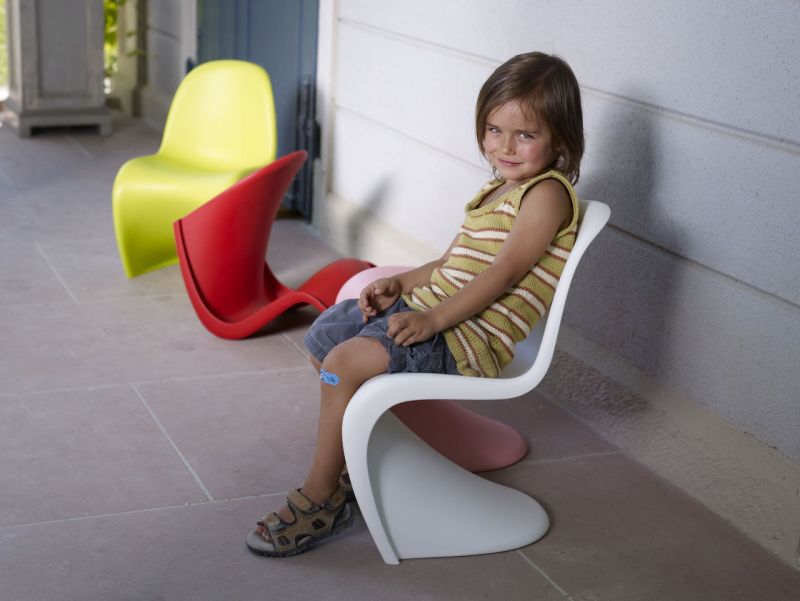 Panton Junior-stoel MEERBLAU Vitra UNIEK EXEMPLAAR