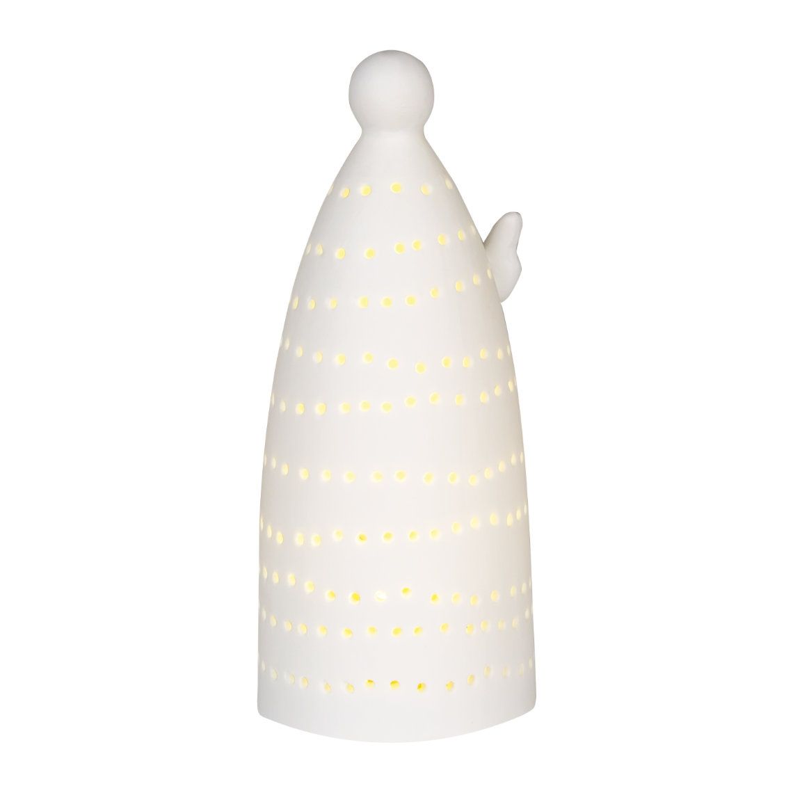 Mini LED-lampje in engeldesign met 2 wielen