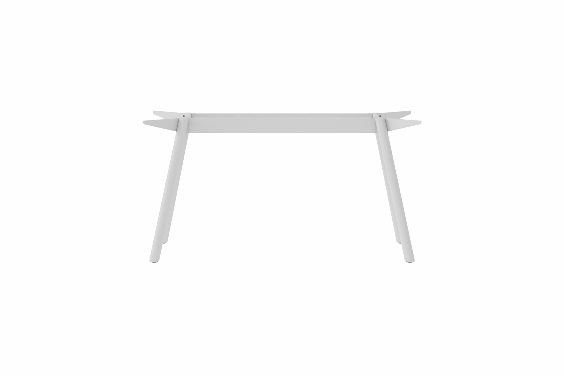 Masa Tischgestell von New Tendency aus weißem Stahl, minimalistisches Design für Esstische und Schreibtische.