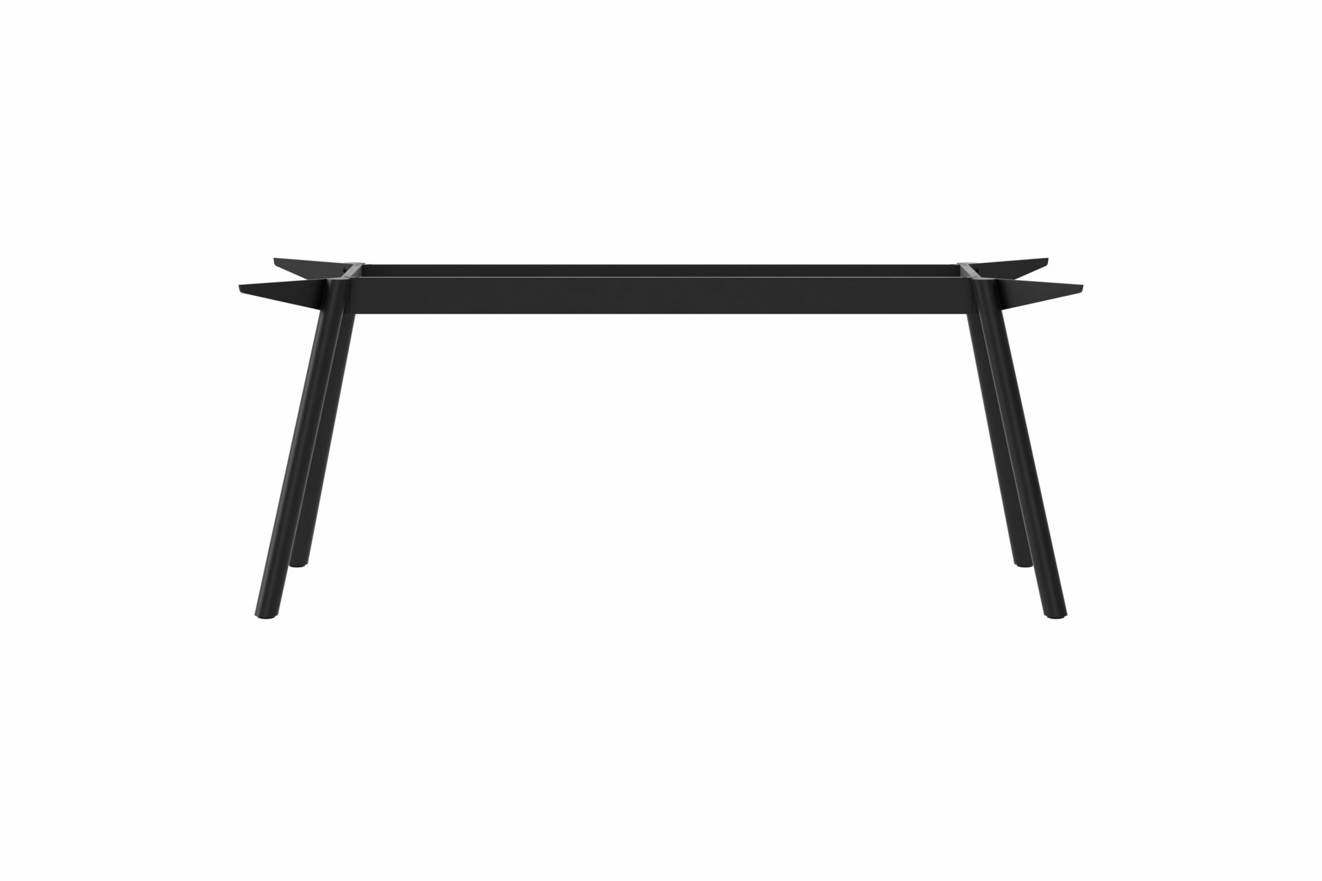 Schwarzes Masa Tischgestell aus Stahl von New Tendency, minimalistisches Design für Esstische und Schreibtische.