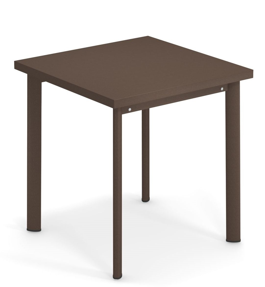 Quadratischer, brauner Star Tisch Outdoor von Emu, ideal für Garten, Terrasse oder Balkon.