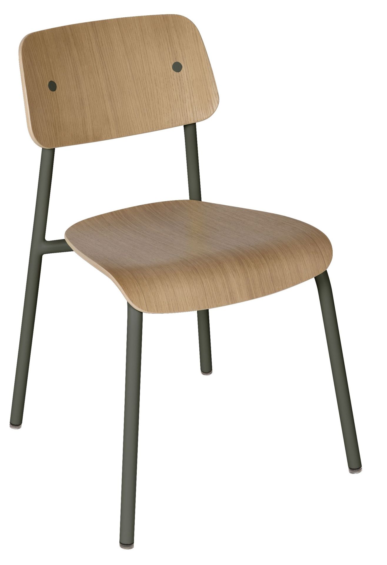 Studie Chair stoel van eikenhout voor binnen, Fermob